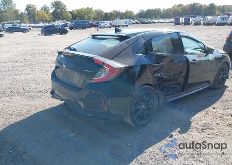 2017 Honda Civic Sport from USA, damaged, VIN SHHFK7H46HU405862